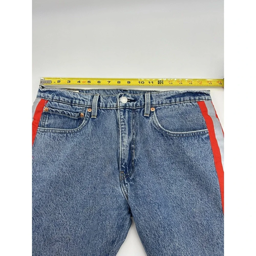 Levis Jeans‎ Mens 34x32 512 Slim Taper Reflective Warp Flex Acid Denim Pants